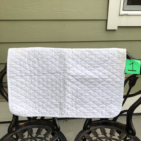 SmartPak Quilted White Baby Saddle Pads (Set of Three) - Picture 2 of 16